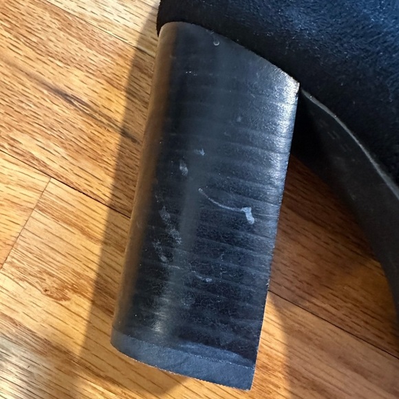 Calvin Klein Bisma Suede Over the Knee Chunky Heeled Boots - Picture 8 of 9